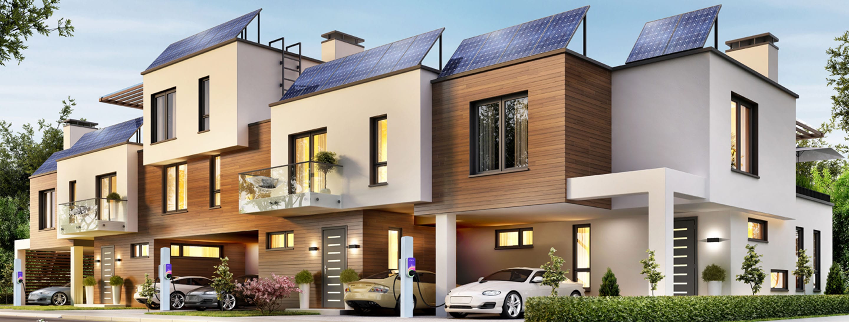 House with solar panels